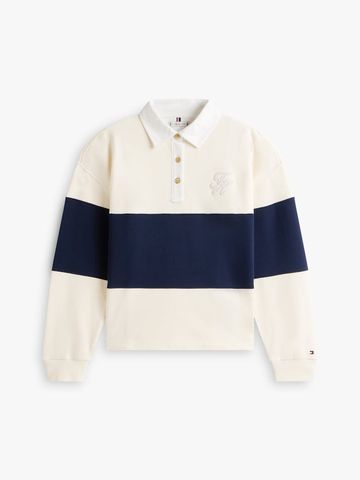 Tommy Hilfiger - Áo Sweatshirt Nữ Gold Button Rugby Terry Sweatshirt