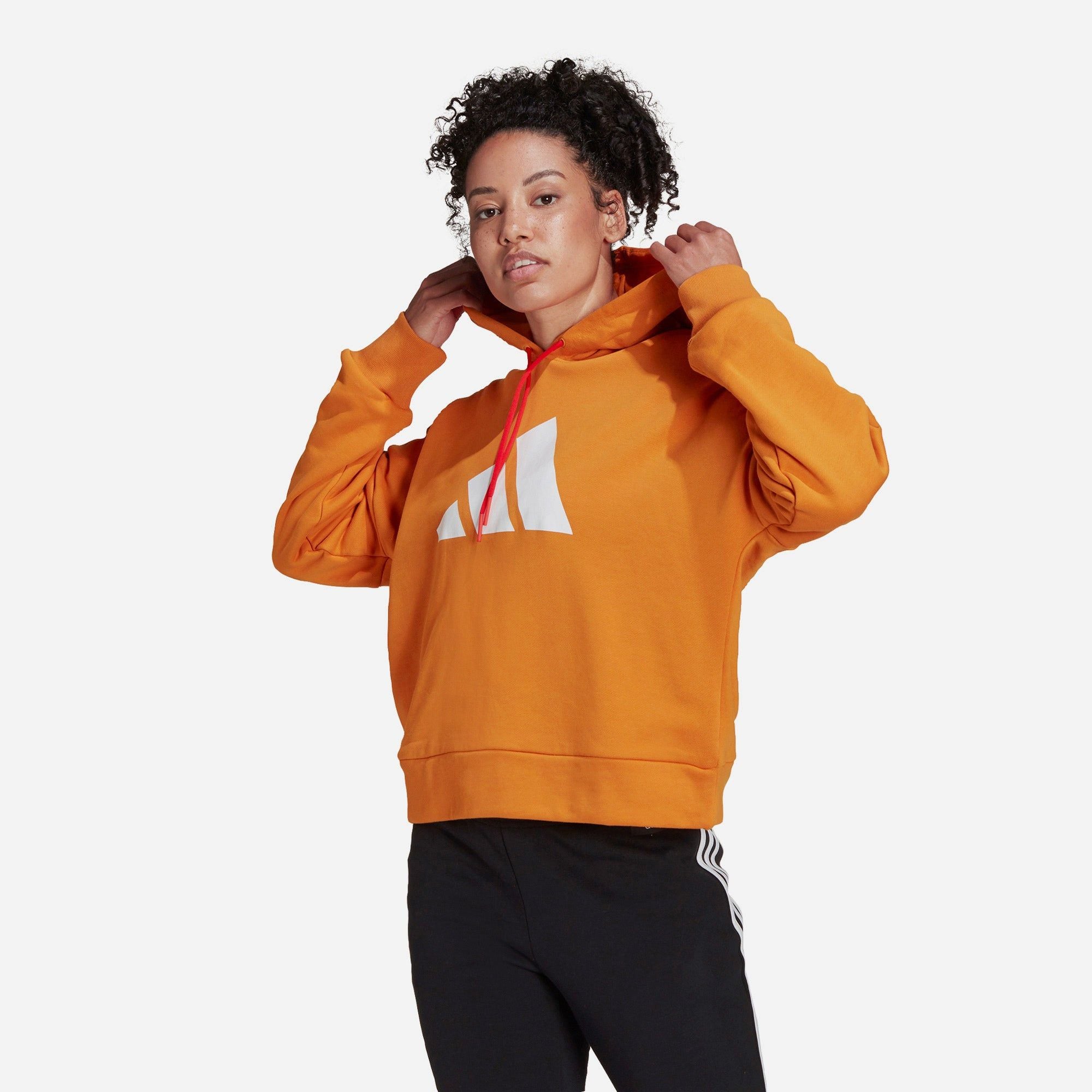 adidas - Áo khoác có mũ trùm đầu Nữ Women's Adidas Future Icons Hoodie - Orange