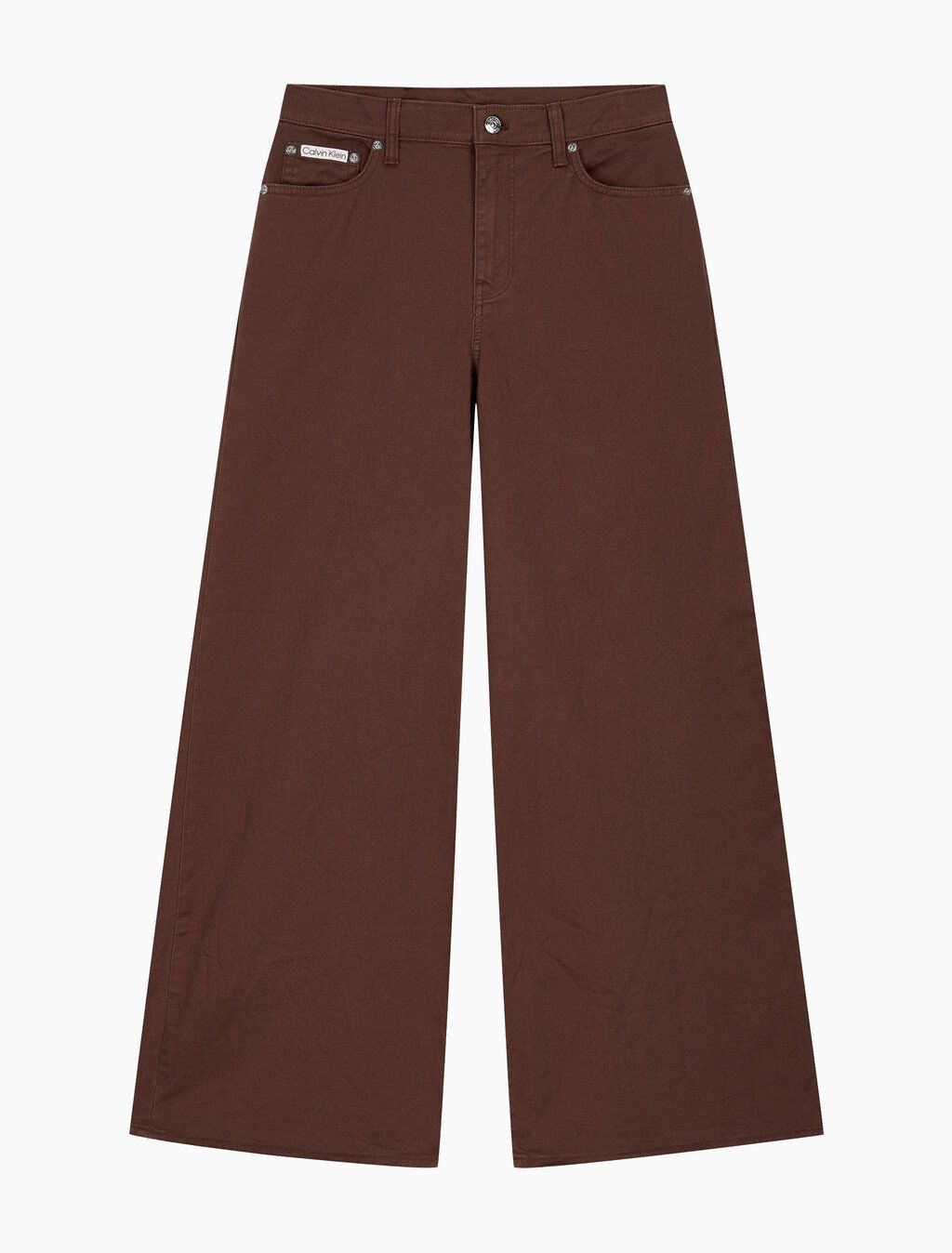 Calvin Klein - Quần kaki ống rộng nữ CK Super Wide Pants