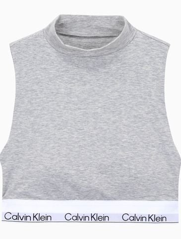 Calvin Klein - Áo lót nữ Lightly Lined Mockneck Bralett - Icon Cotton Modal - 2