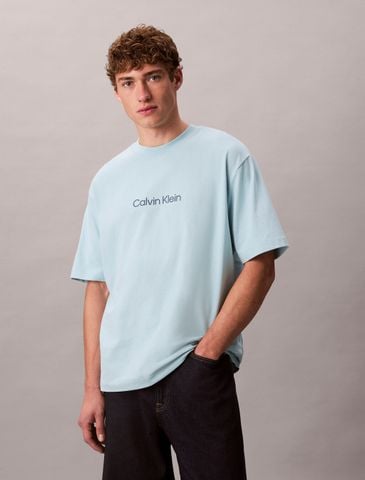Calvin Klein - Áo phông thời trang nam CK Logo Crew Neck Tee
