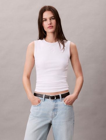 Calvin Klein - Áo ba lỗ nữ Ribbed Tank Top