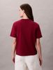 Calvin Klein - Áo thun thời trang nữ Premium Cotton Mock Neck Tee