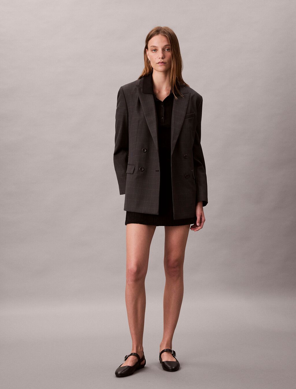 Calvin Klein - Đầm nữ Logo Jacquard Polo Dress