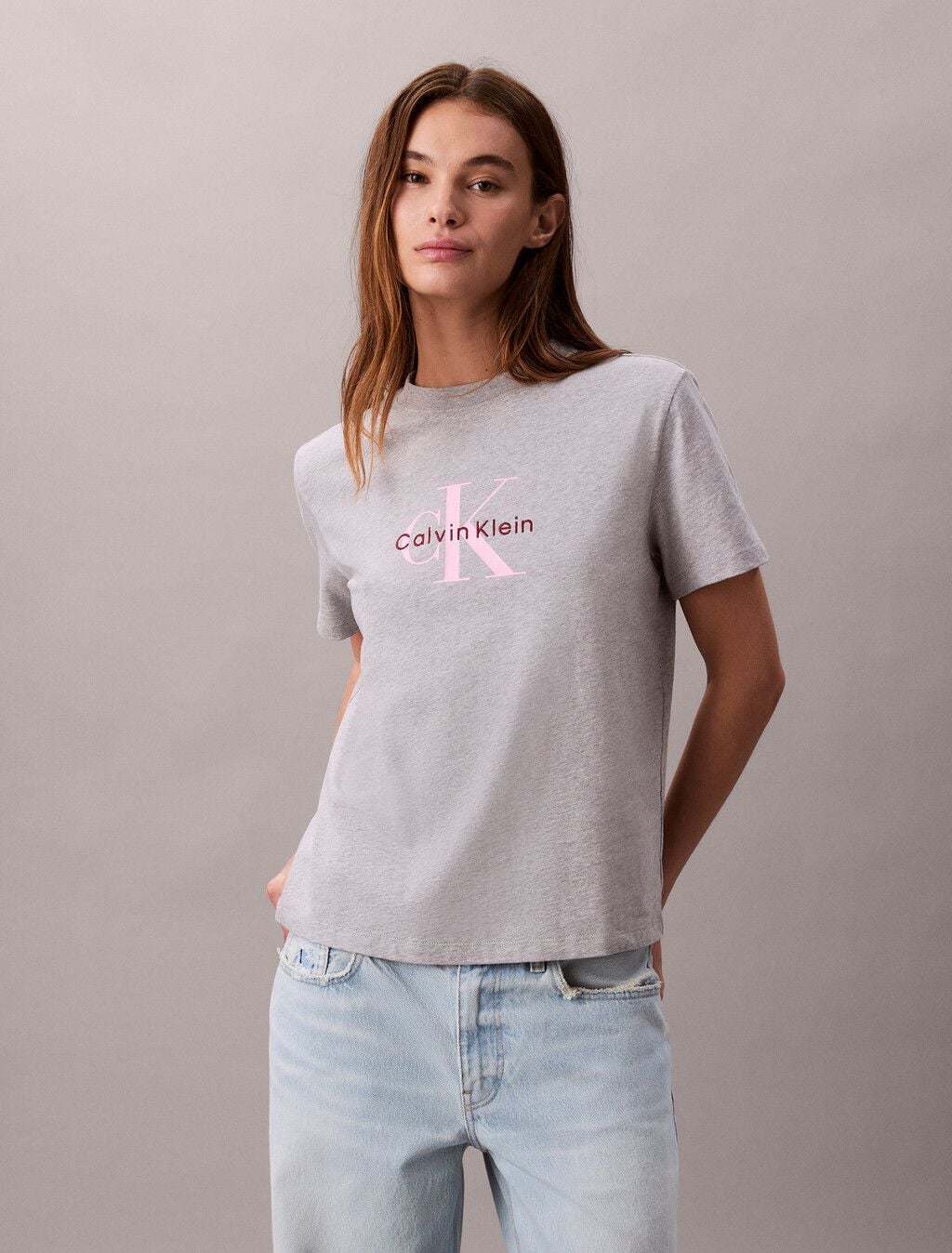 Calvin Klein - Áo thun thời trang nữ Monogram T-shirt