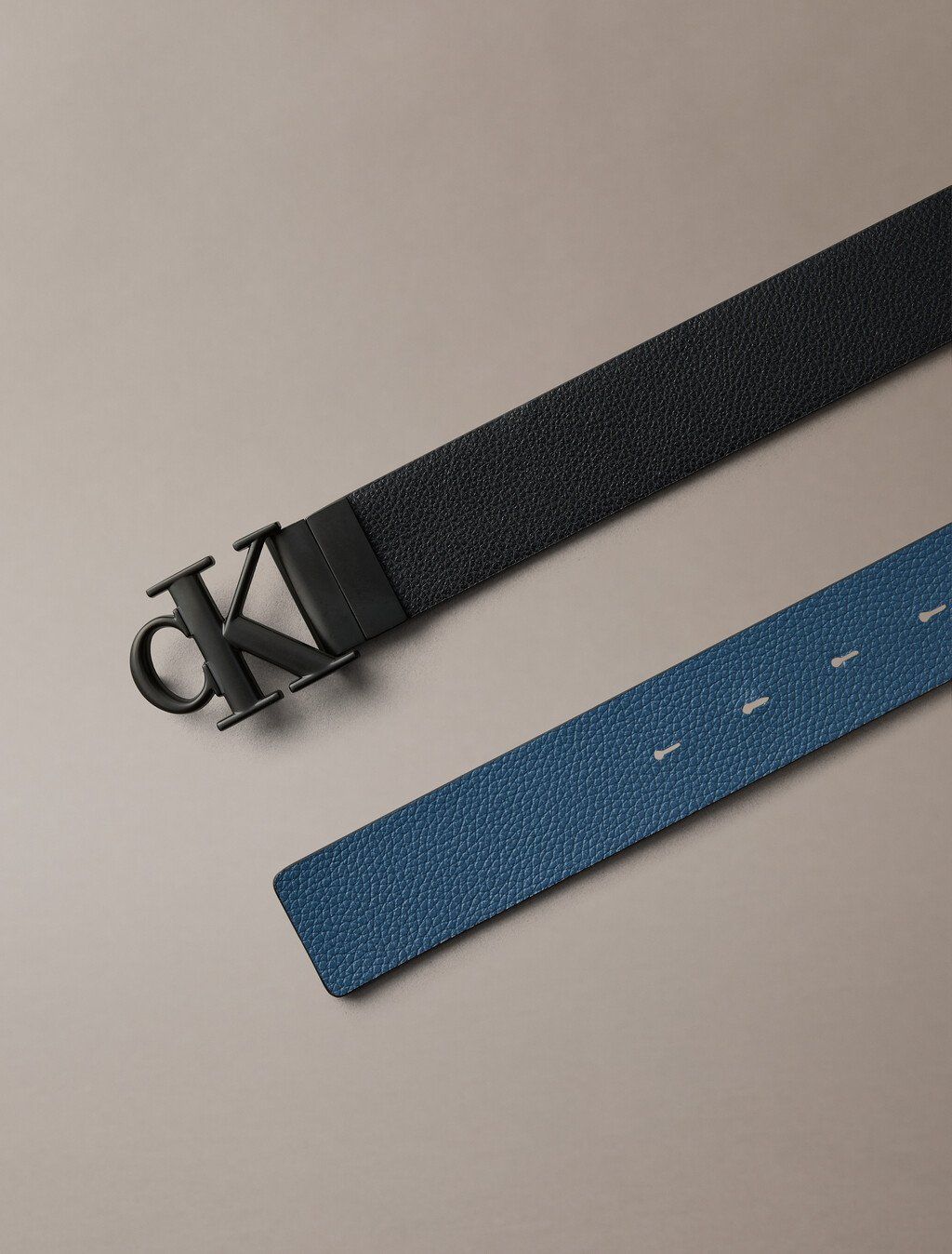 Calvin Klein - Thắt lưng nam Monogram Buckle 35mm Reversible Belt