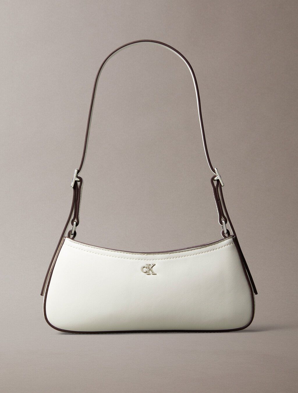 Calvin Klein - Túi nữ Ck Monogram Logo Hardware Shoulder Bag