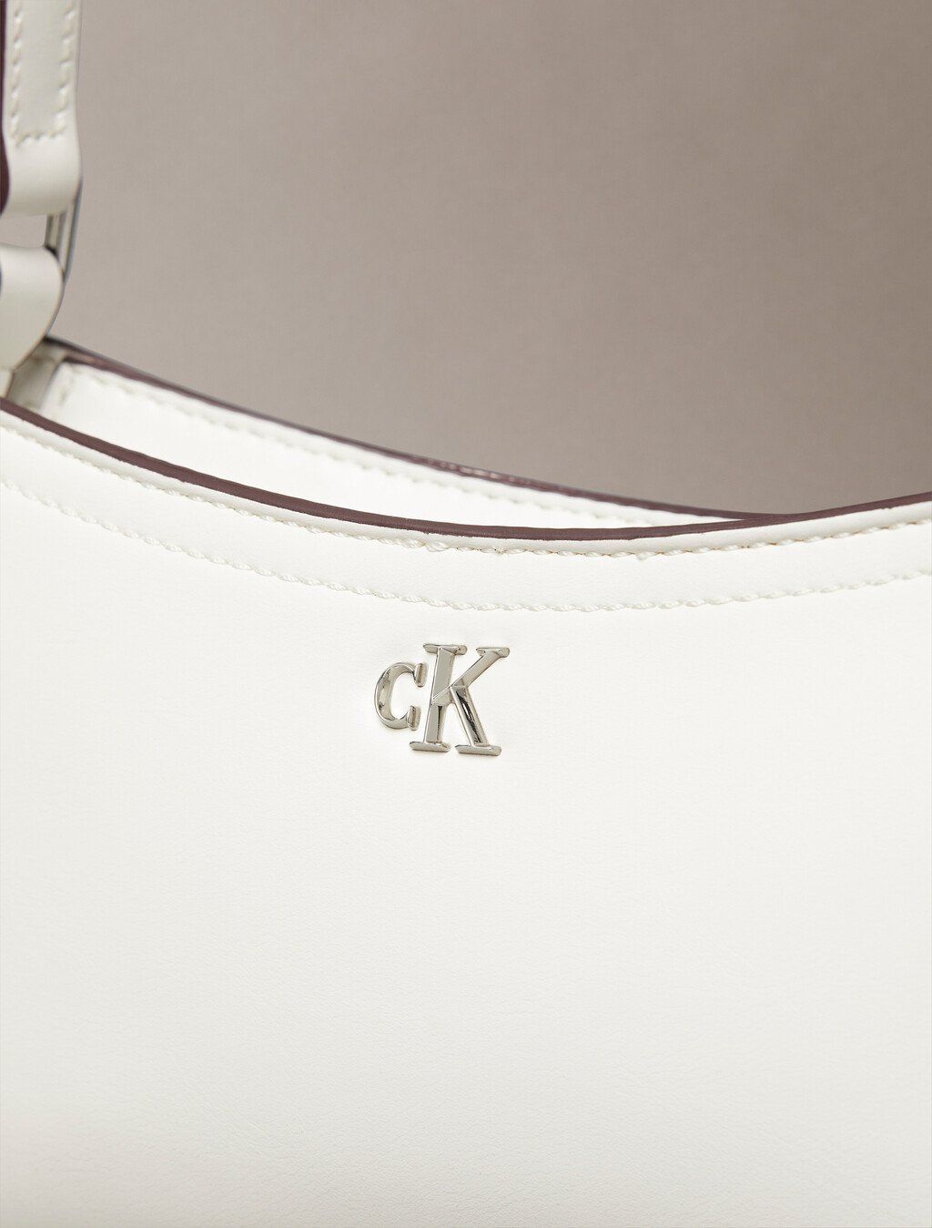 Calvin Klein - Túi nữ Ck Monogram Logo Hardware Shoulder Bag