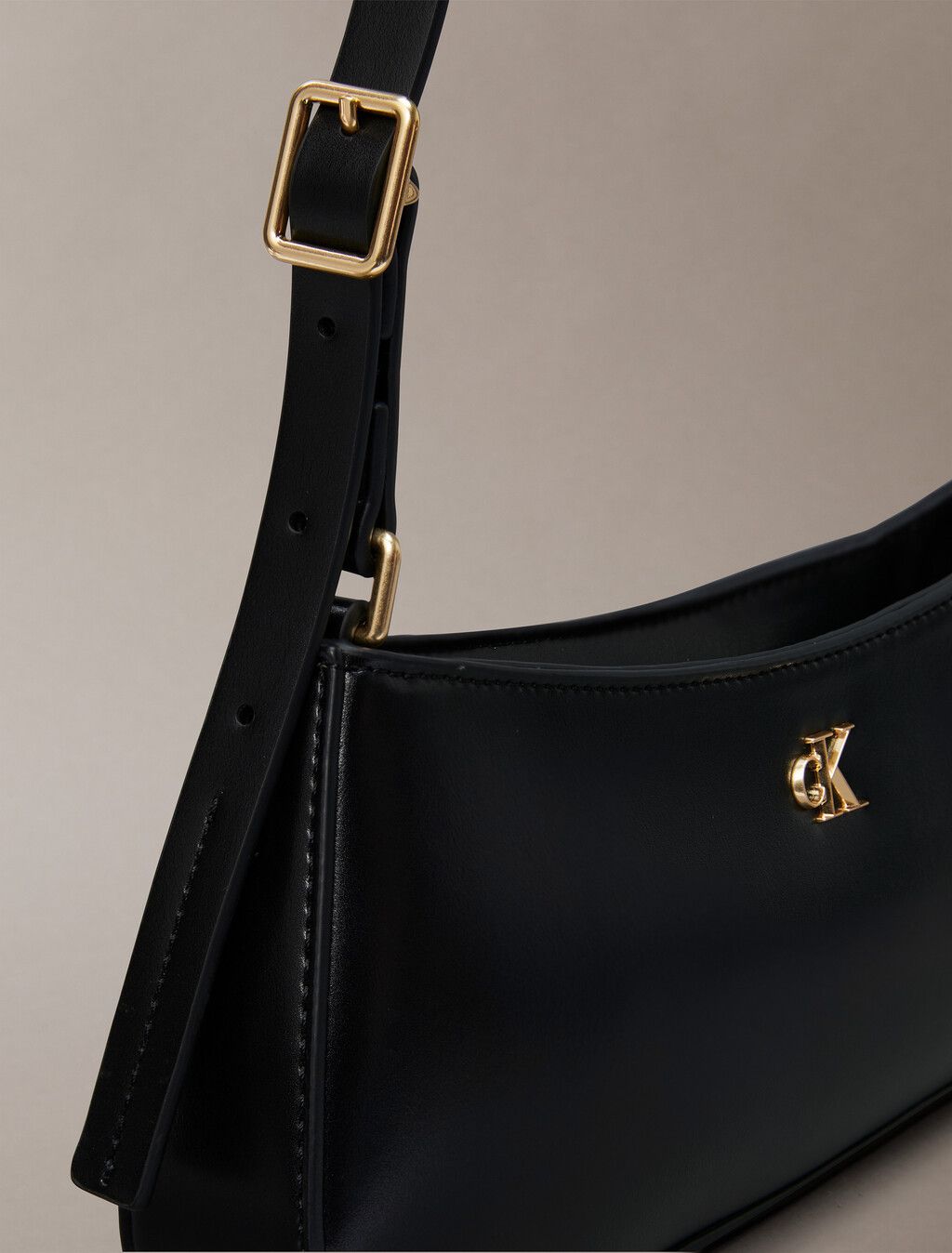 Calvin Klein - Túi nữ Ck Monogram Logo Hardware Shoulder Bag