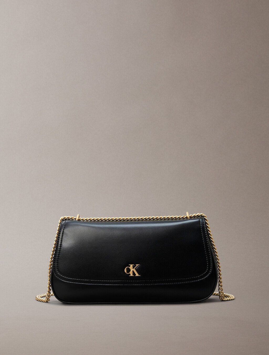 Calvin Klein - Túi nữ Ck Monogram Logo Hardware Chain Shoulder Bag