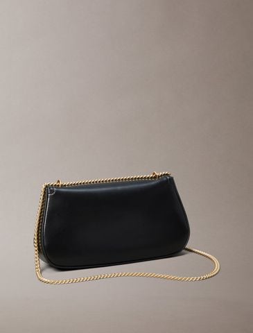 Calvin Klein - Túi nữ Ck Monogram Logo Hardware Chain Shoulder Bag - 2