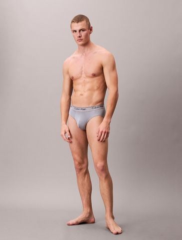 Calvin Klein - Bộ 3 quần lót nam 3 Pack Hip Briefs - Microfibre Stretch - 4