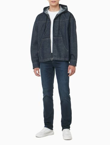 Calvin Klein - Áo khoác nam CK Denim Zip Front Hoodie - 4