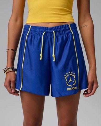 Nike - Quần Ngắn Thể Thao Nữ Jordan Brooklyn Women's Knit Brazil Shorts - 4