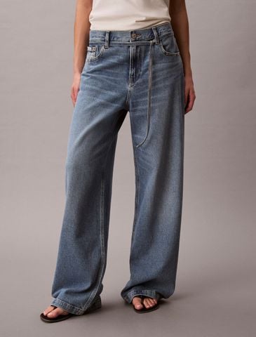 Calvin Klein - Quần Jeans Dài Nữ Low Rise Baggy Jeans