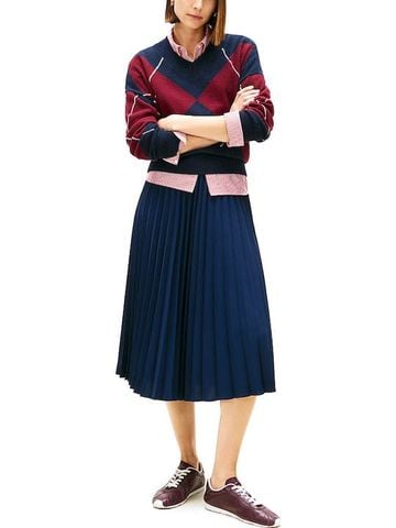 Tommy Hilfiger - Chân Váy Nữ Fluid Pleated Pull On Midi Skirt