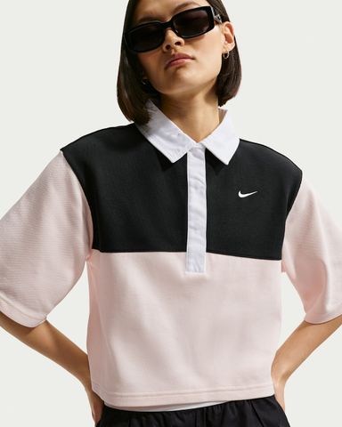 Nike - Áo Thun Có Cổ Nữ Sportswear Women's Oversized Short-Sleeve Polo