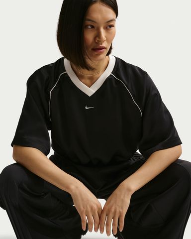 Nike - Áo Tay Ngắn Thể Thao Nữ Women's Oversized Satin Top