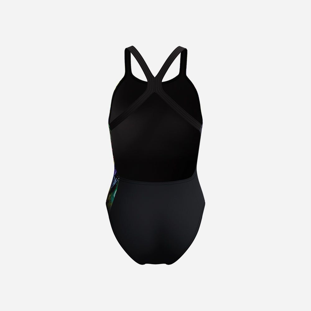 Speedo - Đồ bơi nữ Placement Printed Powerback Af Black One Piece
