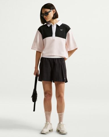 Nike - Áo Thun Có Cổ Nữ Sportswear Women's Oversized Short-Sleeve Polo