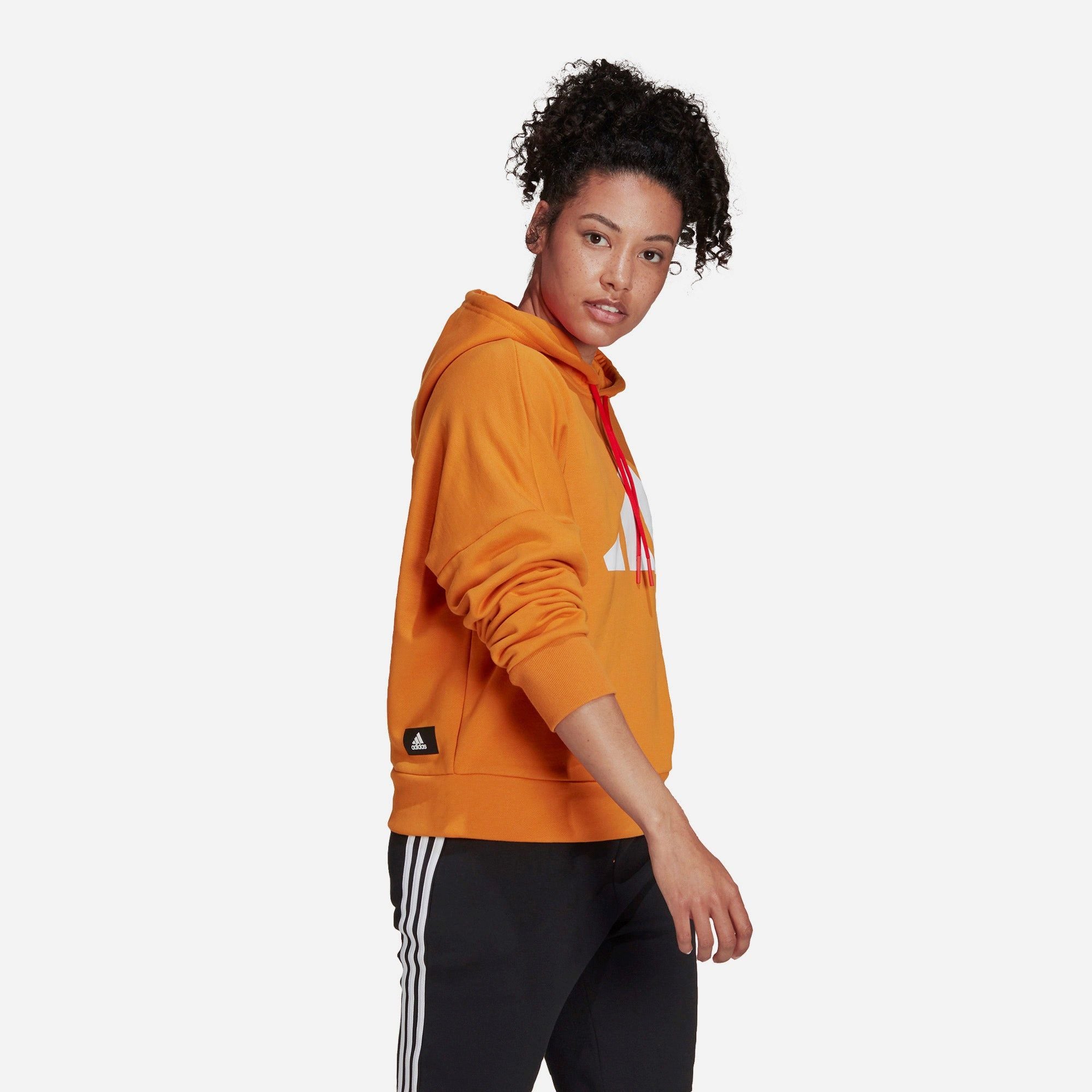 adidas - Áo khoác có mũ trùm đầu Nữ Women's Adidas Future Icons Hoodie - Orange