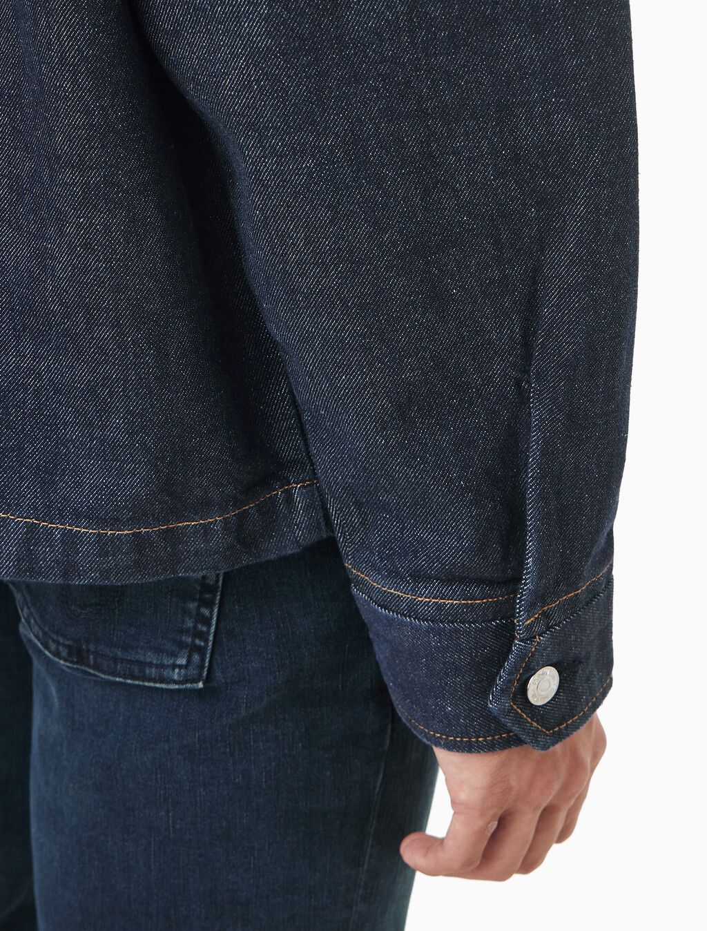 Calvin Klein - Áo khoác nam CK Denim Zip Front Hoodie