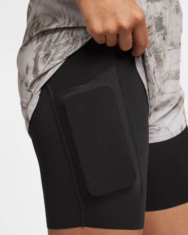Nike - Quần ngắn thể thao Nữ Nike Swift Women's Mid-Rise 2-In-1 Running Shorts With Reflective Design Accents