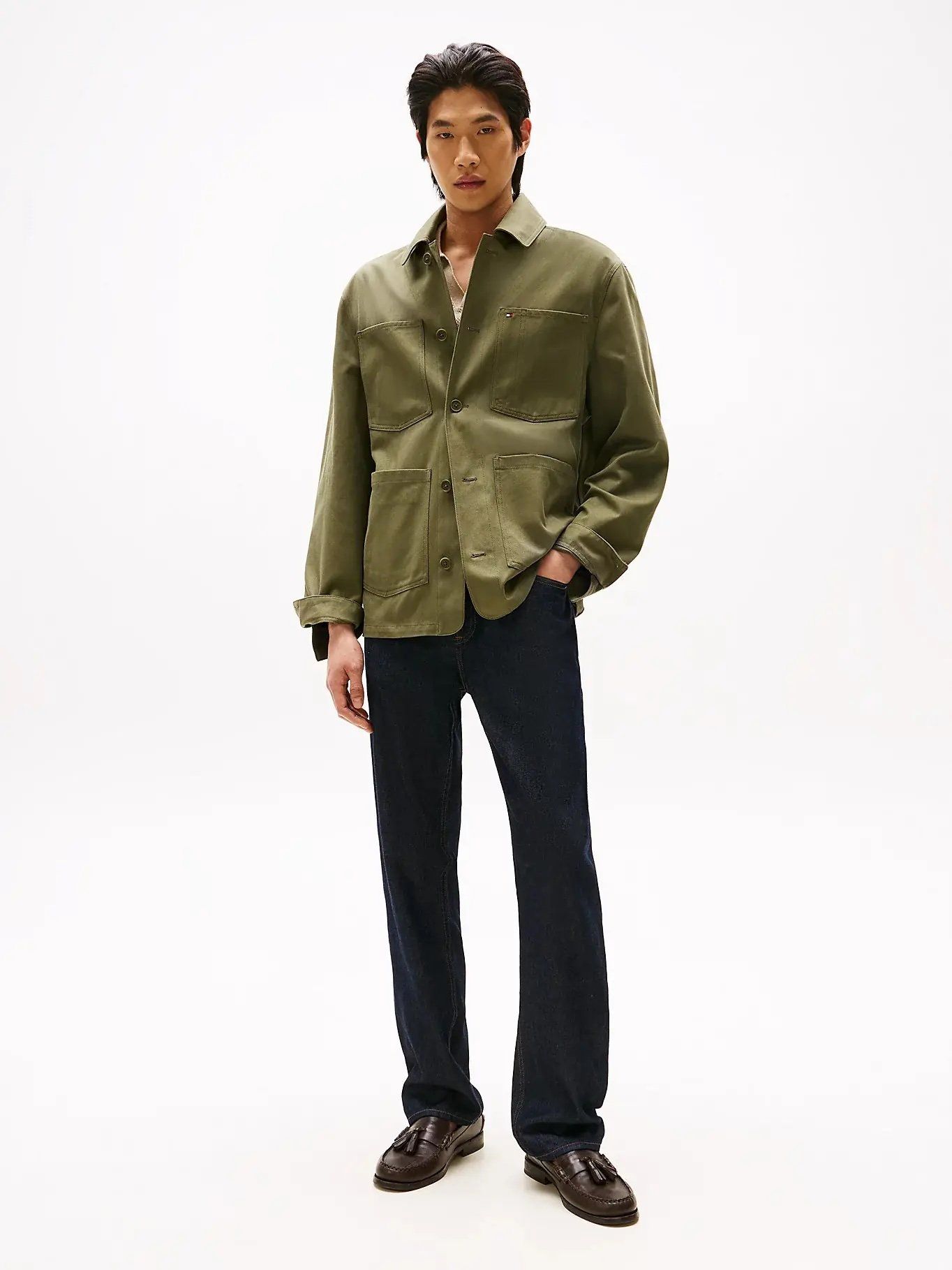 Tommy Hilfiger - Quần jeans ống đứng nam TH Lyocell Denim Rinse