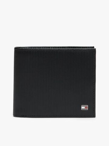 Tommy Hilfiger - Ví nam Hilfiger Flag Ribbed Leather Bifold Wallet