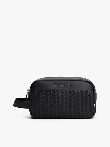Tommy Hilfiger - Túi cầm tay nam Metal Logo Woven Panel Washbag - 2