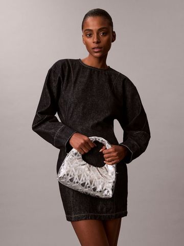 Calvin Klein - Túi xách nữ Puffer Emblem Logo Metallic Mini Bag