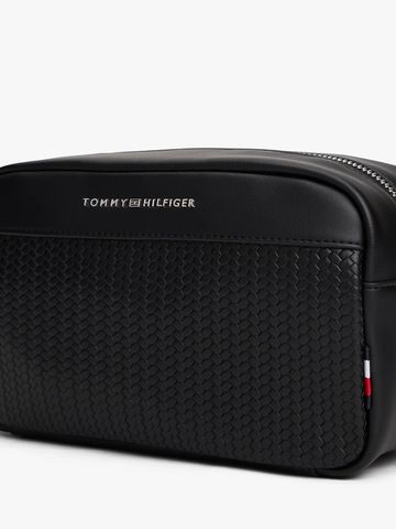 Tommy Hilfiger - Túi cầm tay nam Metal Logo Woven Panel Washbag - 3