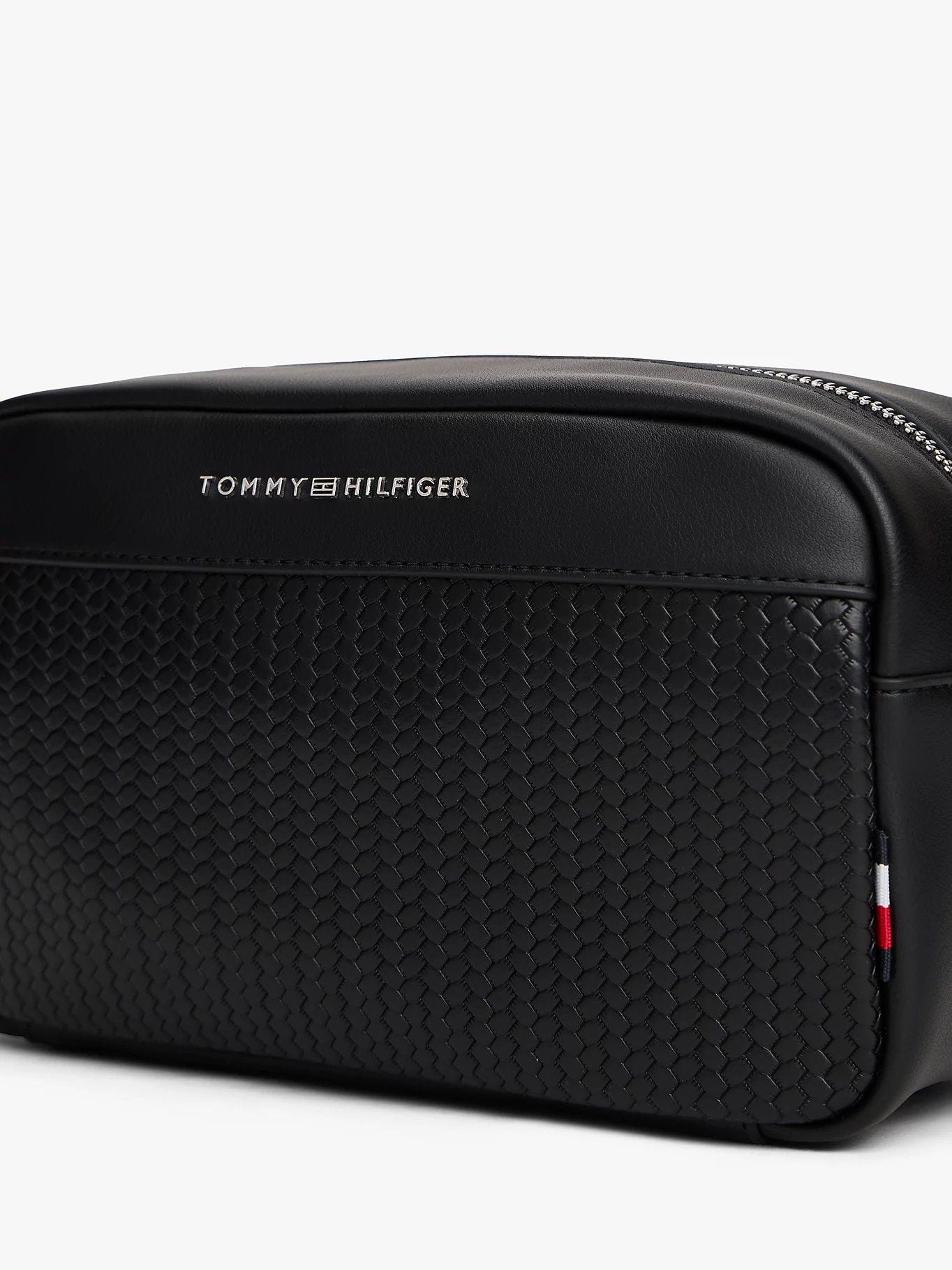 Tommy Hilfiger - Túi cầm tay nam Metal Logo Woven Panel Washbag