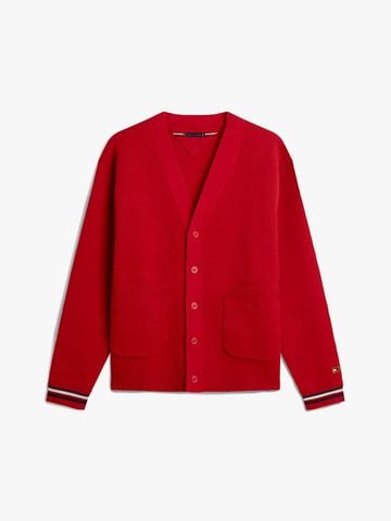Tommy Hilfiger - Áo khoác len mỏng tay dài nam Jacquard V-Neck Cardigan