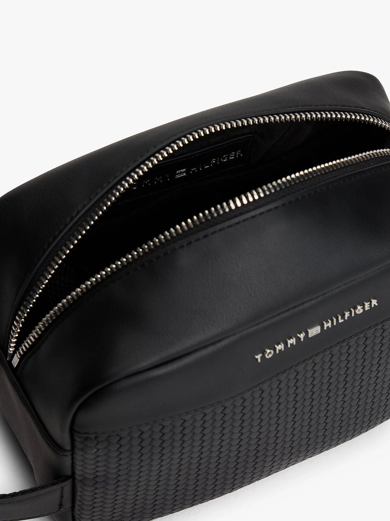 Tommy Hilfiger - Túi cầm tay nam Metal Logo Woven Panel Washbag