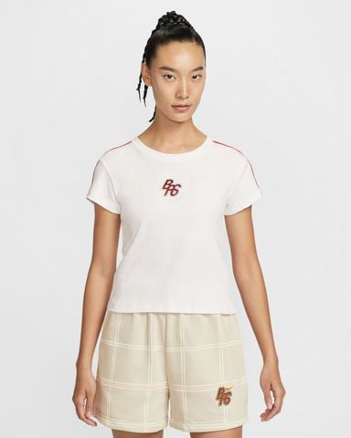 Nike - Áo phông tay ngắn thể thao Nữ Sportswear Women's Tight Ribbed T-Shirt