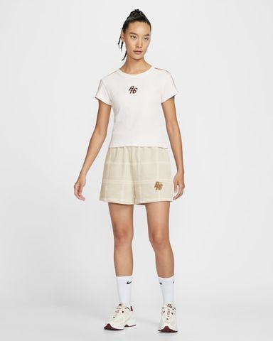 Nike - Áo phông tay ngắn thể thao Nữ Sportswear Women's Tight Ribbed T-Shirt