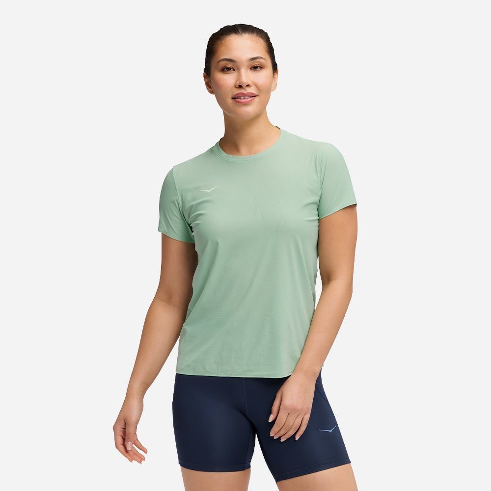 Hoka - Áo Tay Ngắn Thể Thao Nữ Airolite Short Sleeve 2.0