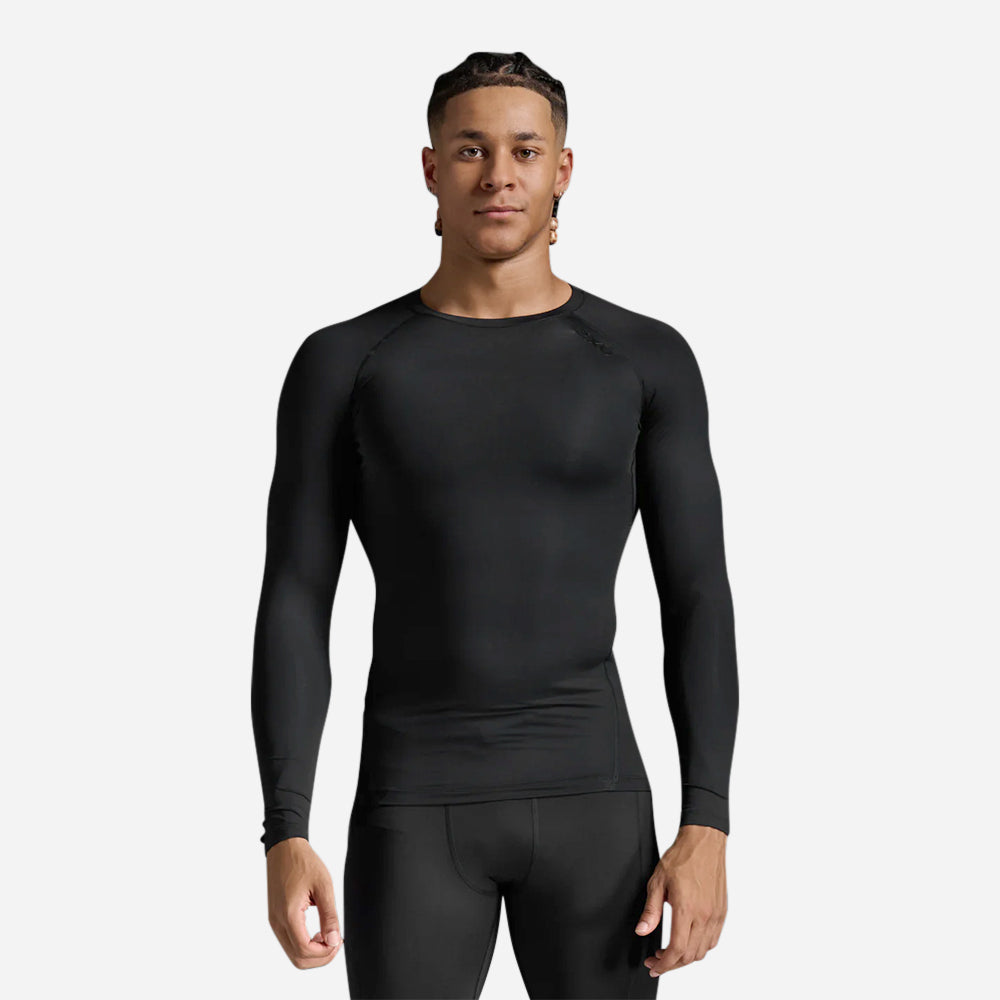 2Xu - Áo thun bó cơ tay dài chạy bộ nam Core Compression Long Sleeve Running
