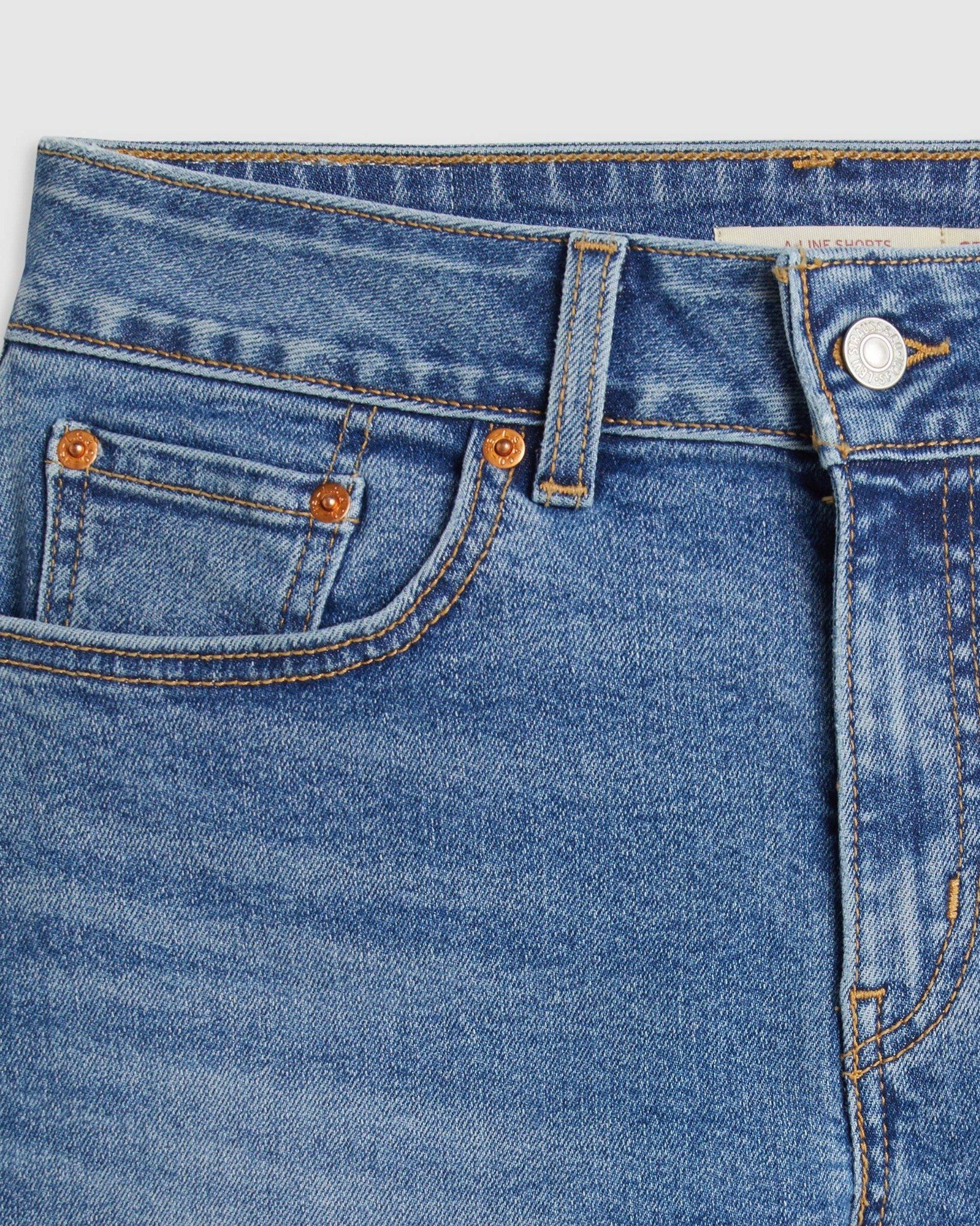 Levi's - Quần jeans ngắn nữ A-line Women's Shorts - Medium Wash