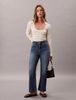 Calvin Klein - Quần Jean Dài Nữ High Rise Crop Flare Brook Fal