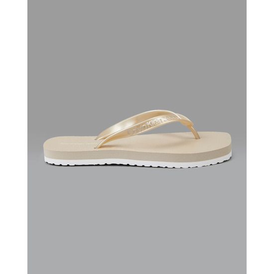 Calvin Klein - Dép xỏ ngón nữ CK Thong+ Tpu Metallic