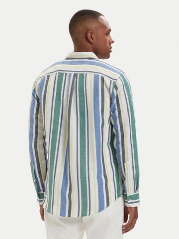 Tommy Hilfiger - Áo Sơ Mi Nam Tay Dài Linen Blend Bold Stripe Shirt