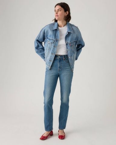 Levi's - Quần dài jean ống ôm nữ Wedgie Slim Jeans - Blue