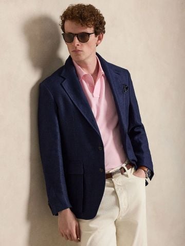 Ralph Lauren - Áo Thun Có Cổ Nam Slim Fit Mesh Polo Shirt