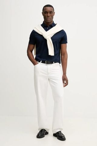 Tommy Hilfiger - Áo thun có cổ polo tay ngắn nam Hidden Placket Detail Regular Polo