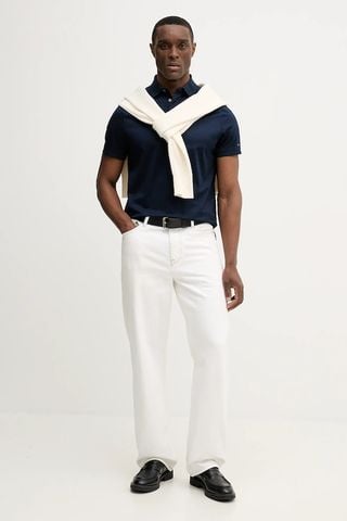 Tommy Hilfiger - Áo thun có cổ polo tay ngắn nam Hidden Placket Detail Regular Polo