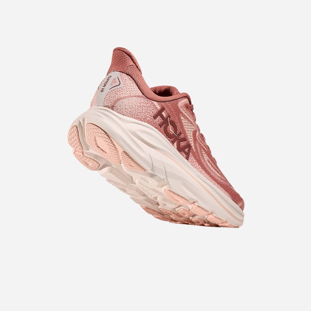 Hoka - Giày chạy bộ nữ Clifton 10 Wide Running Shoes