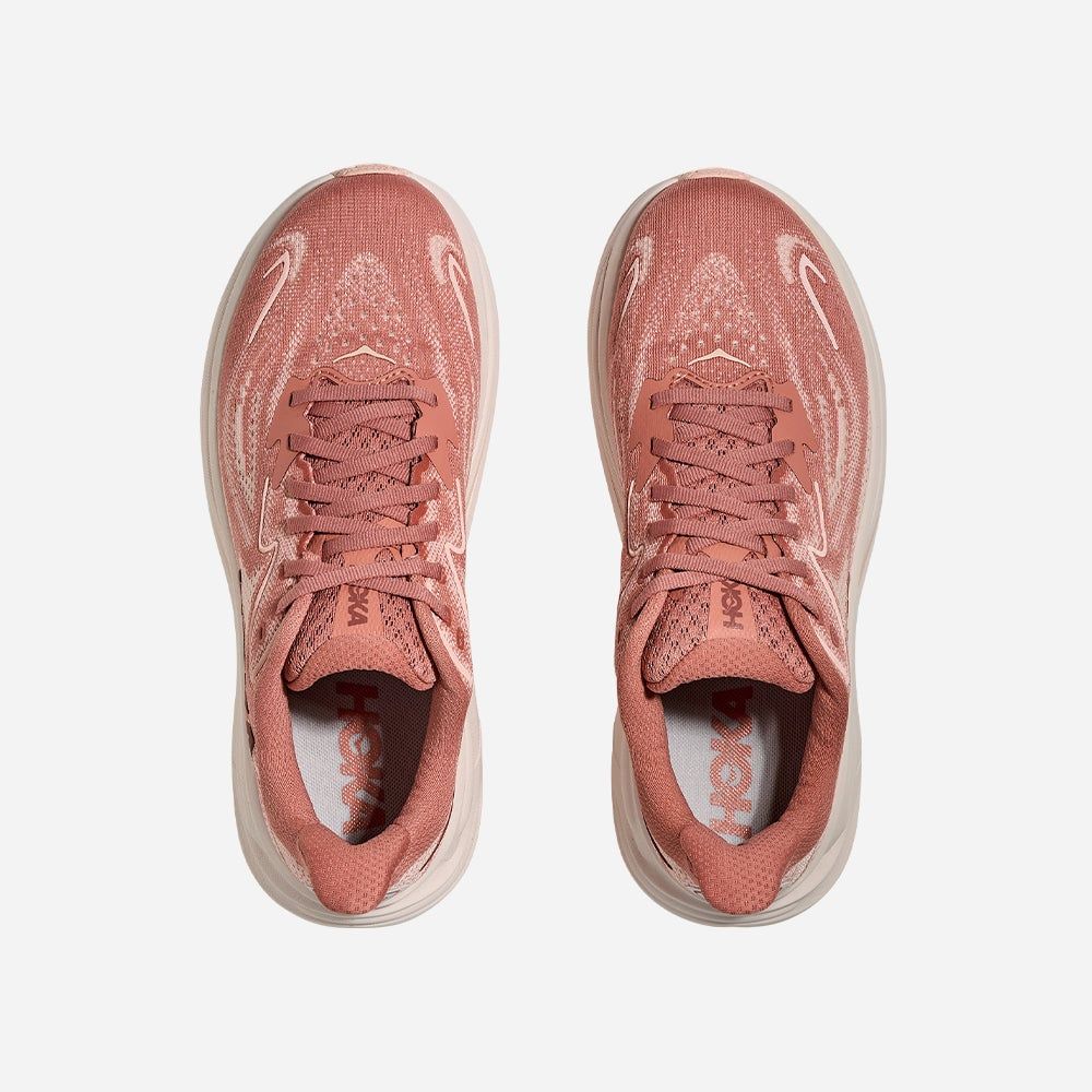 Hoka - Giày chạy bộ nữ Clifton 10 Wide Running Shoes