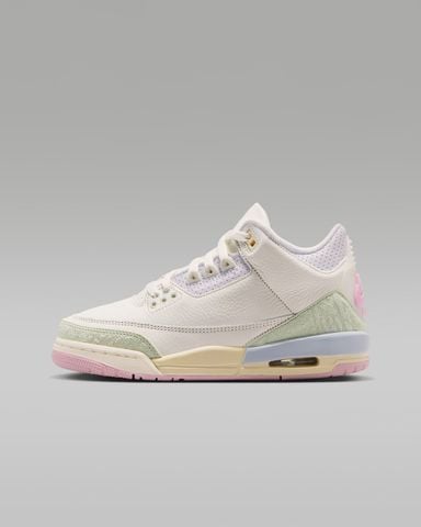 Nike - Giày Trẻ Em Thiếu Niên Air Jordan 3 Retro Sail and Jade Aura Big Kids' Shoes
